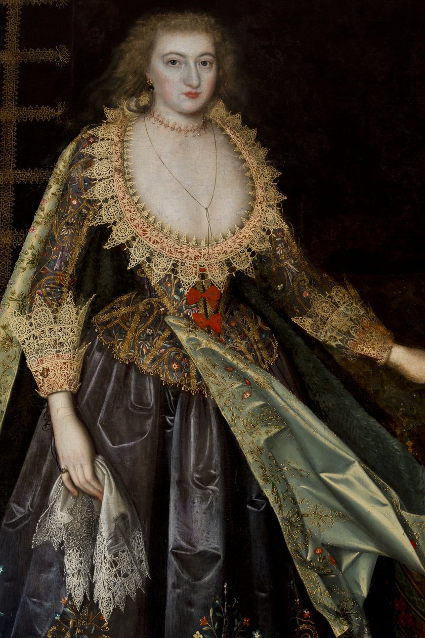 Pani zwana Margaret Stuart, hrabina Nottingham, ok. 1620 autorstwa Paul van attr.to Somer