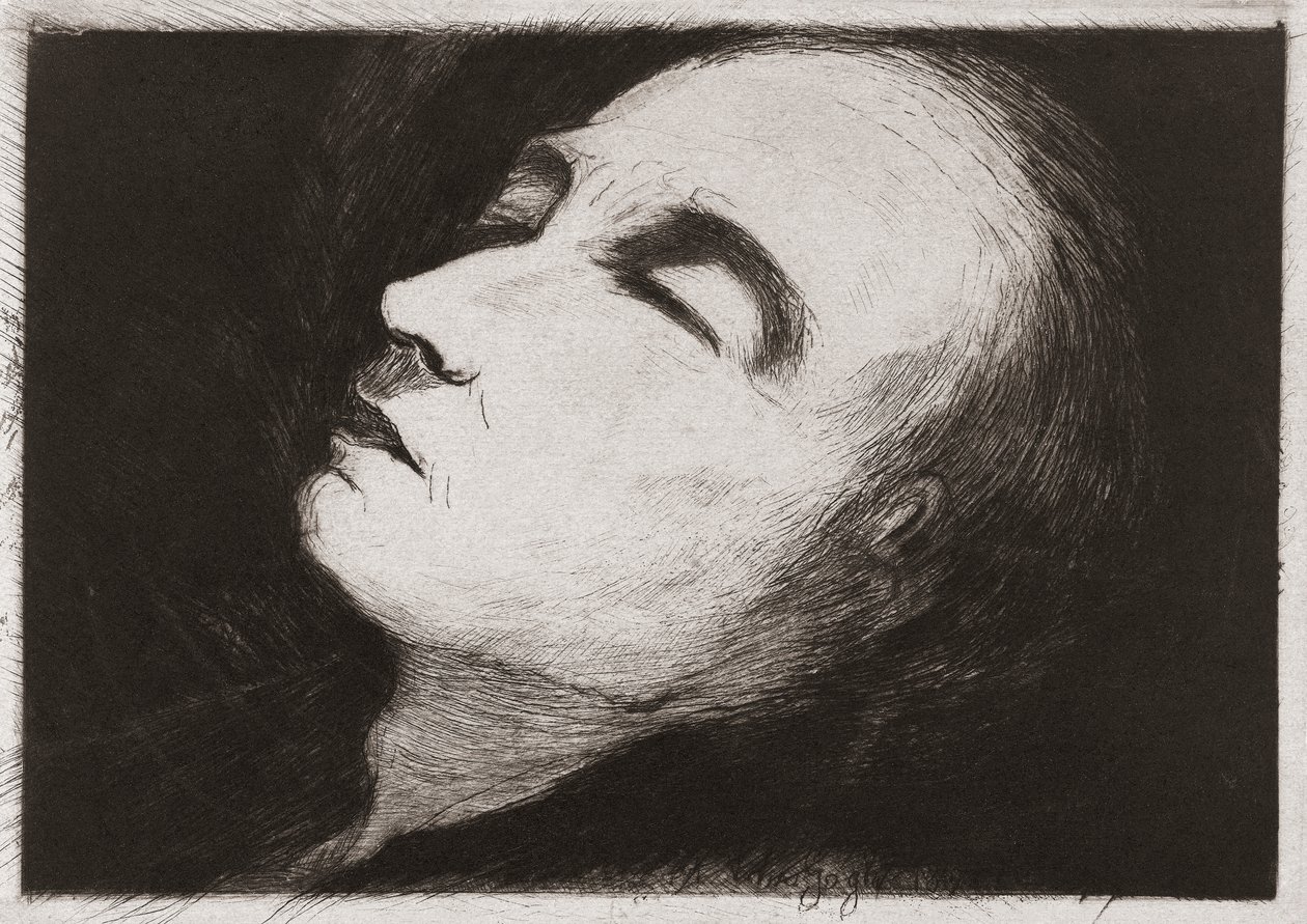 Vincent van Gogh na łożu śmierci autorstwa Paul  Gachet