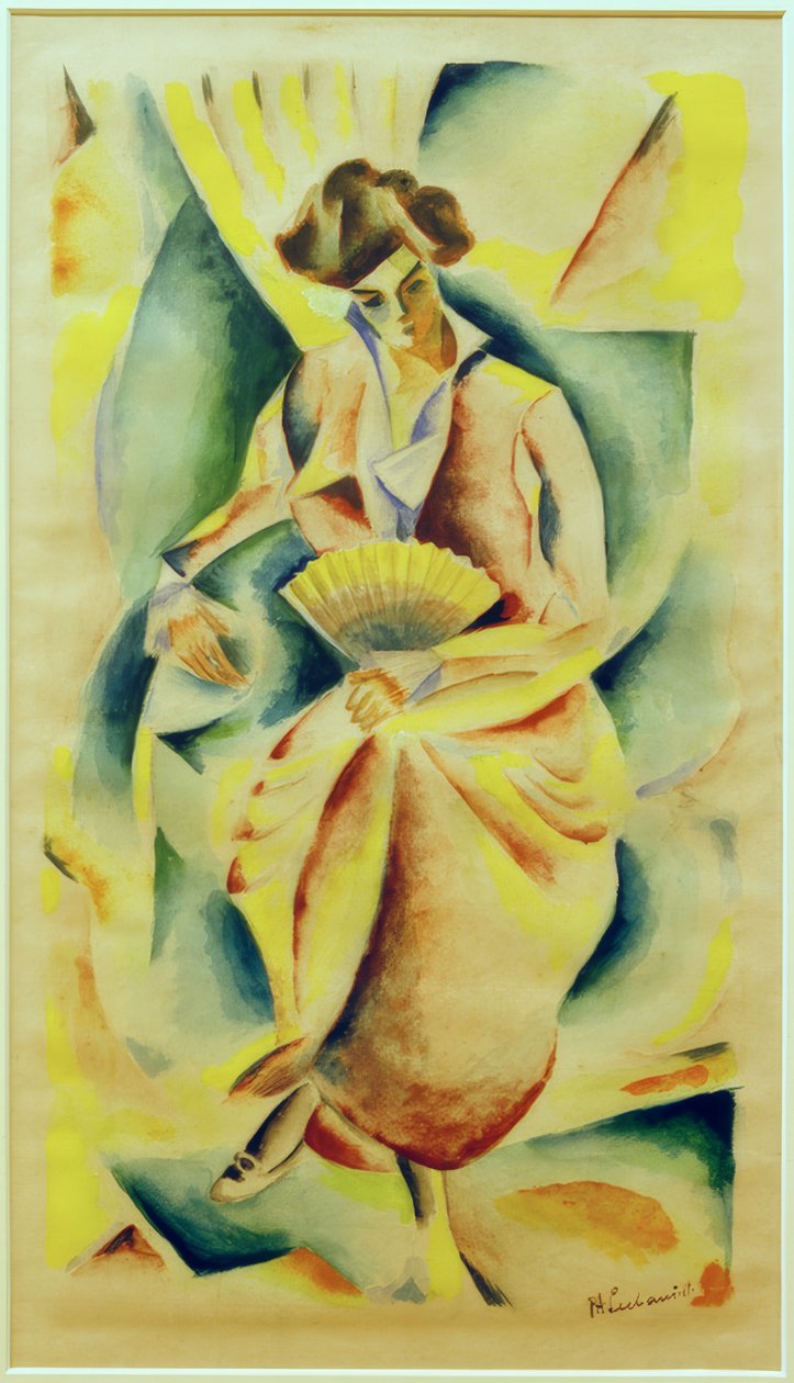 Pani z wachlarzem autorstwa Paul Adolf Seehaus