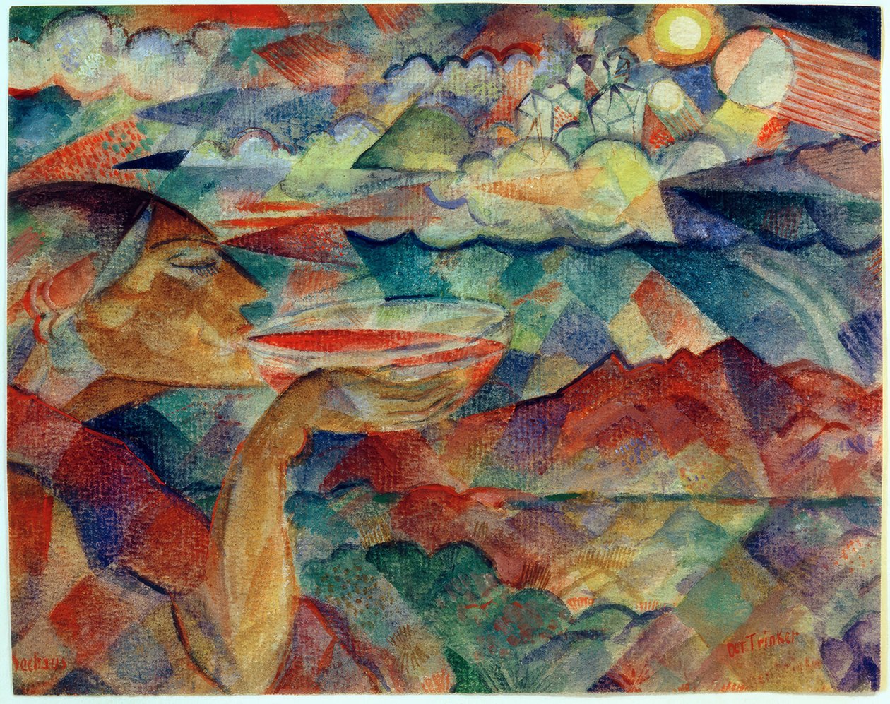 Pijący autorstwa Paul Adolf Seehaus