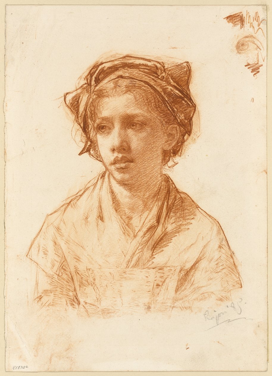 Popiersie wieśniaczki autorstwa Paul Adolphe Rajon