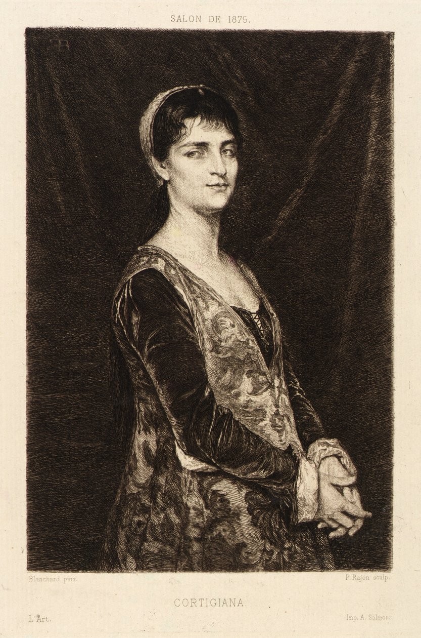Cortigiana autorstwa Paul Adolphe Rajon