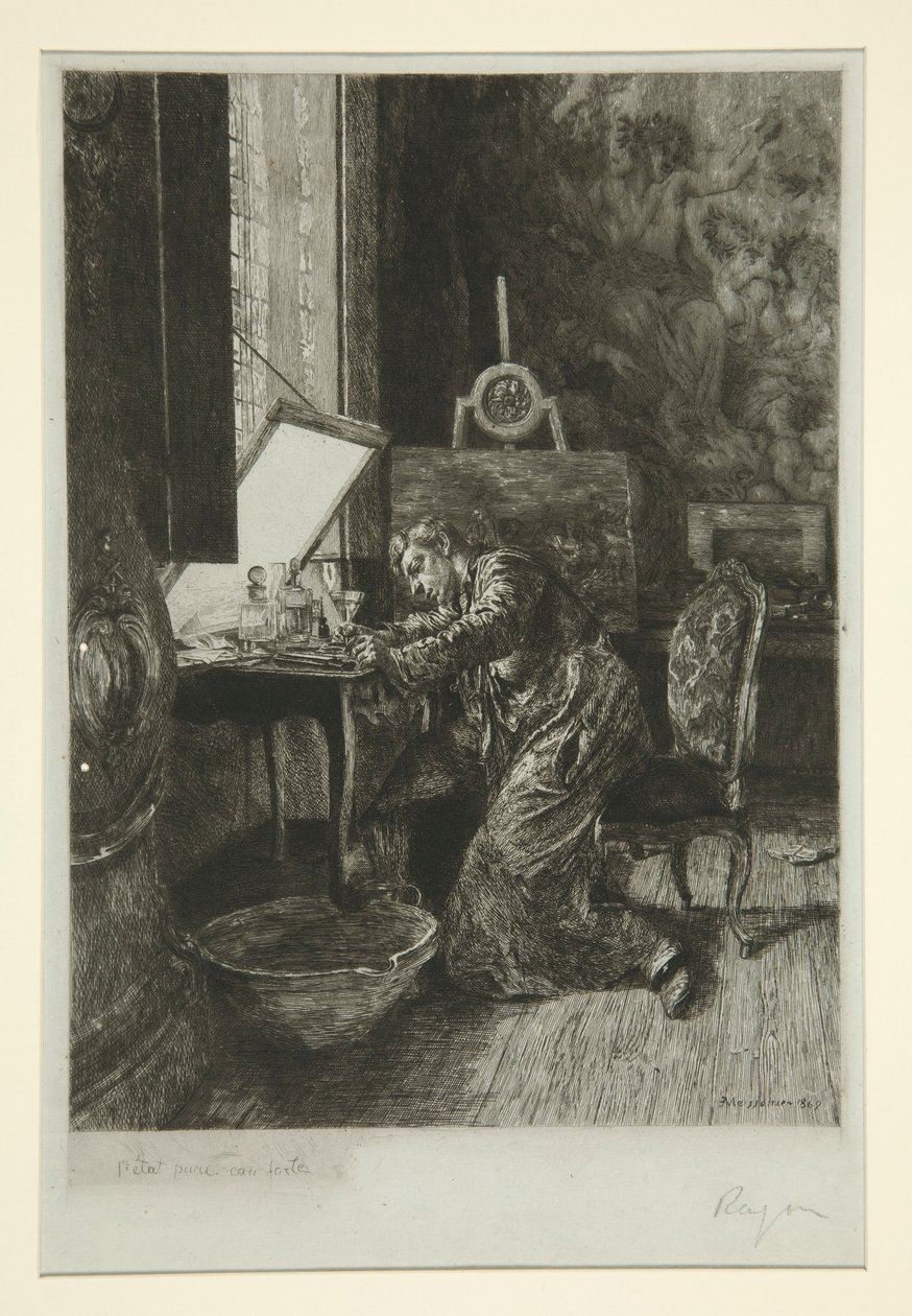 Malarz autorstwa Paul Adolphe Rajon