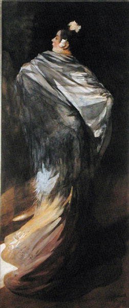 Hiszpańska piękność, ok. 1900 (akwarela na papierze) autorstwa Paul Albert (attr. to) Besnard
