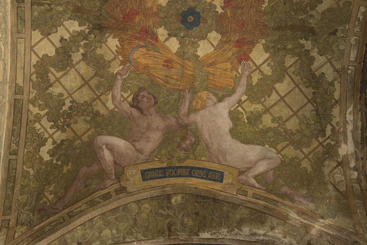 Dekoracje sklepienia perystylu w Petit Palais, w latach 1909-1910 (dekoracja architektoniczna) autorstwa Paul Albert Baudouin