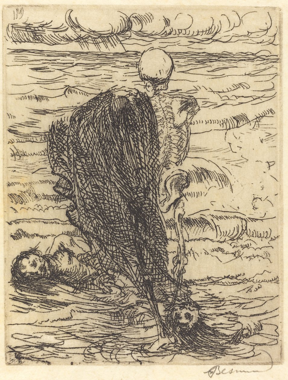 Obsada sieci Sieć, 1900. autorstwa Paul Albert Besnard