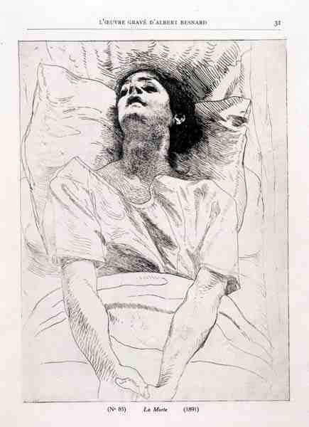 Śmierć autorstwa Paul Albert Besnard