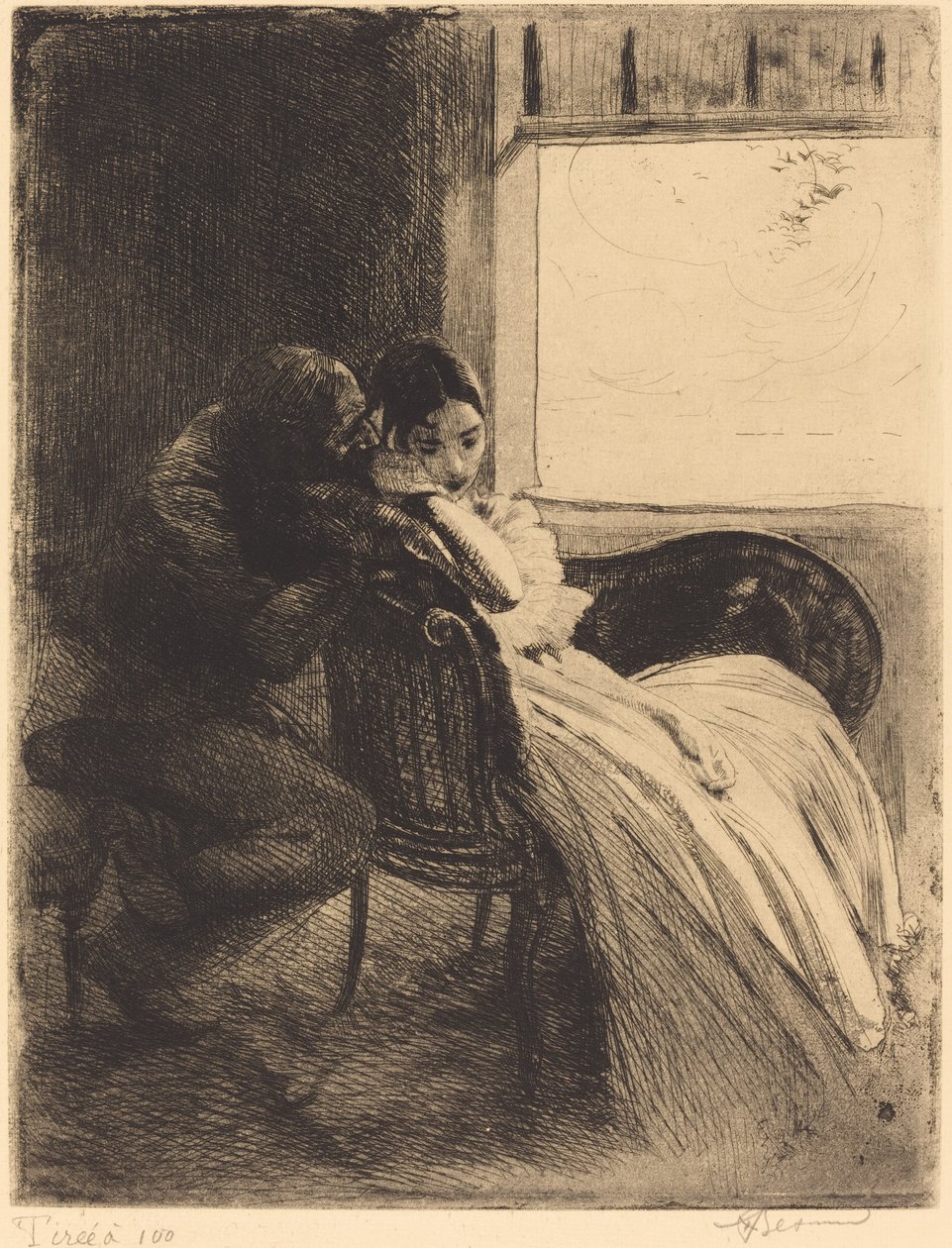 Flirt, ok. 1886. autorstwa Paul Albert Besnard