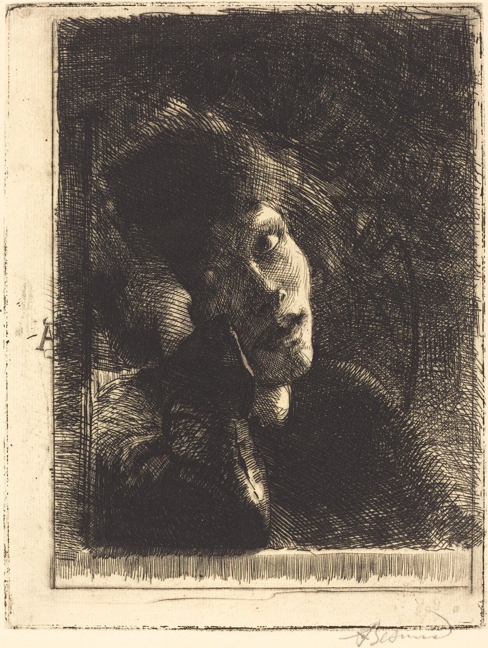 Pochylona muza, 1884. autorstwa Paul Albert Besnard