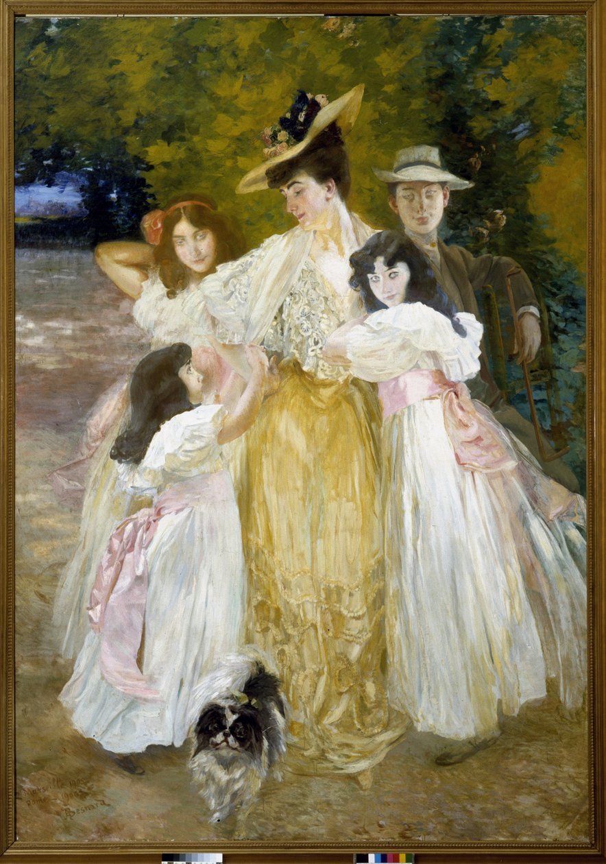 Portret Madame Mante i jej dzieci autorstwa Paul Albert Besnard