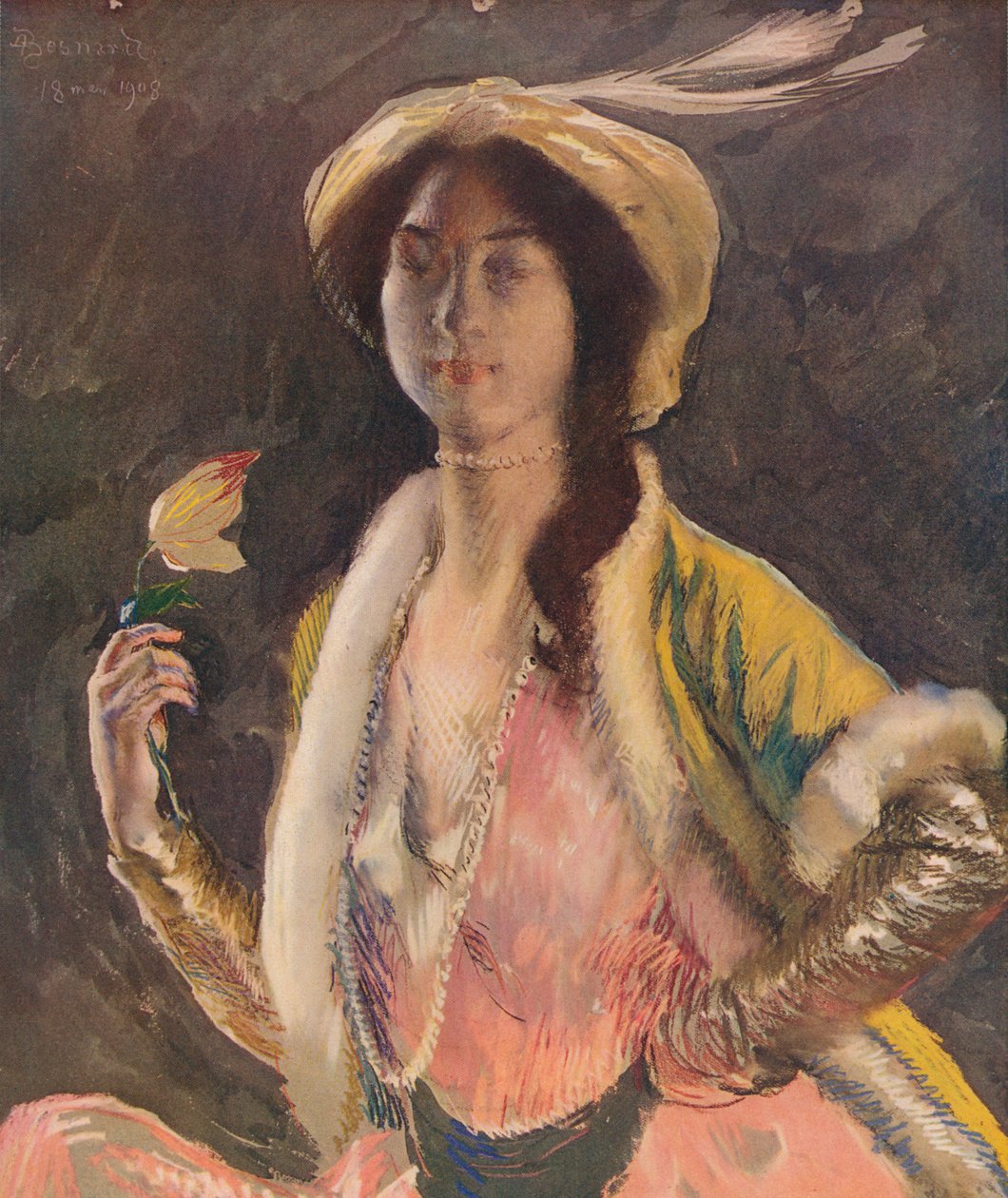 Portret panny B, 1908, c1932 autorstwa Paul Albert Besnard