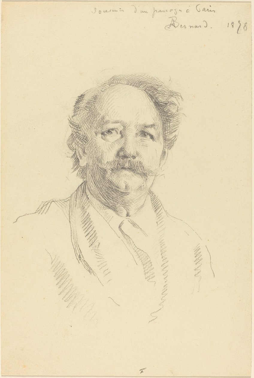 Portret mężczyzny Pamiątka z pasażu w Paryżu, 1898. autorstwa Paul Albert Besnard