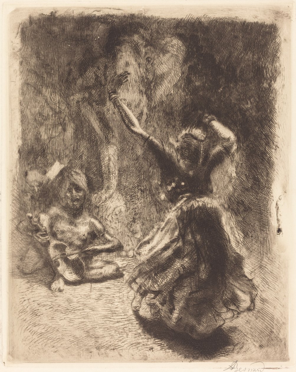 Tancerz Tanjore La bayadère of Tanjore, 1914. autorstwa Paul Albert Besnard