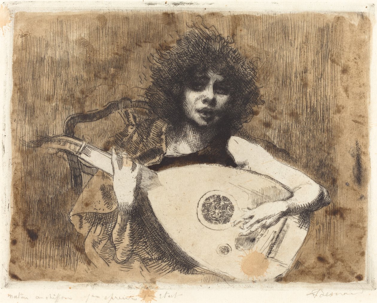 Lutniarz, 1922. autorstwa Paul Albert Besnard
