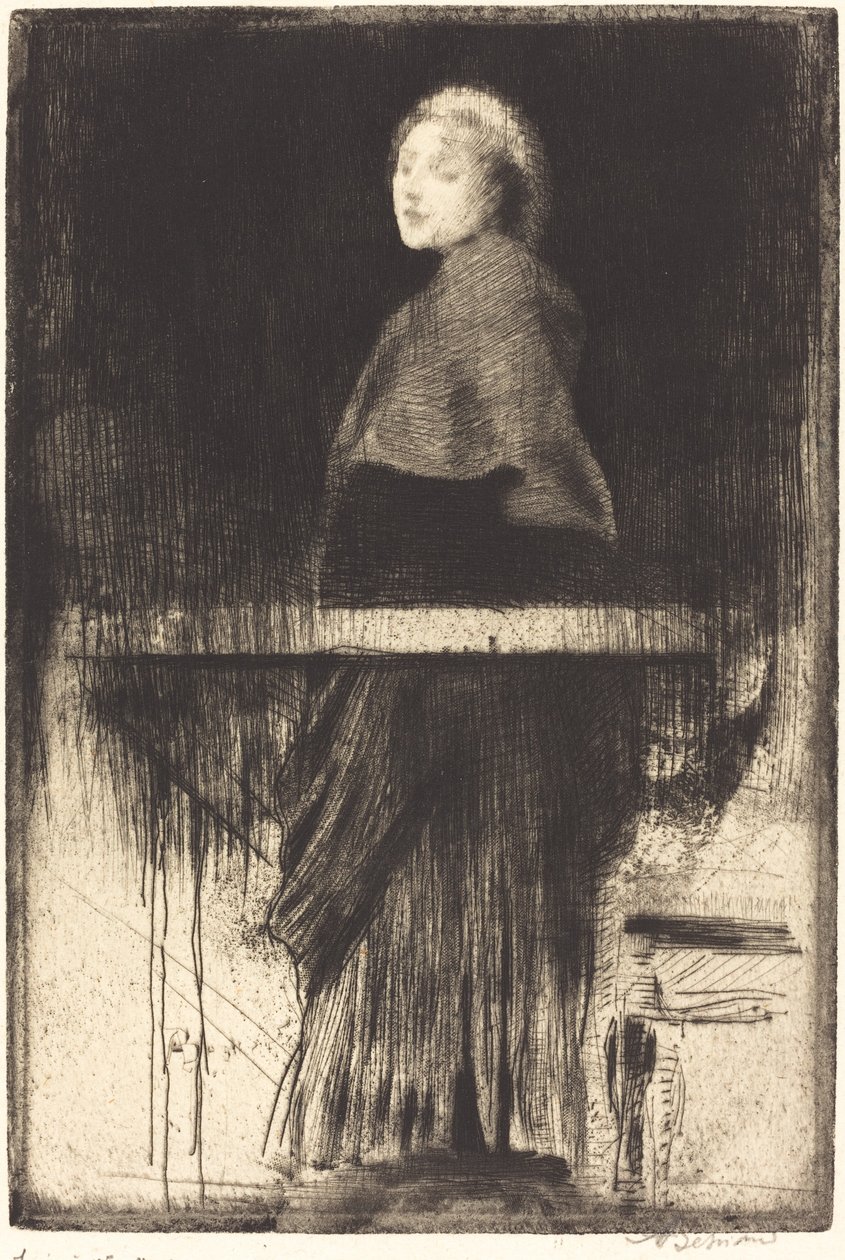 Kobieta w pelerynie Kobieta w pelerynie, 1889. autorstwa Paul Albert Besnard