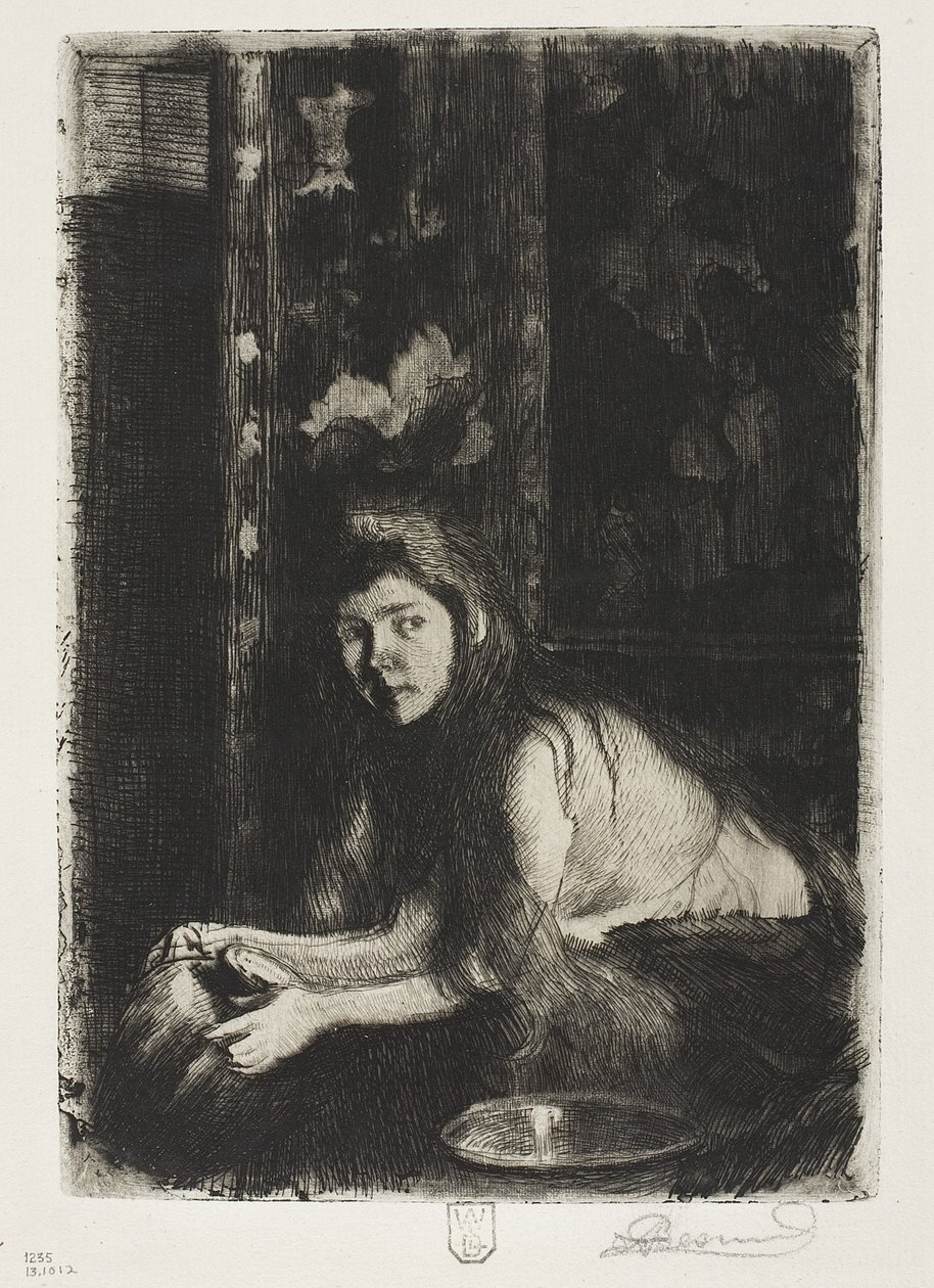 Kobieta z wazonem, 1894 autorstwa Paul Albert Besnard