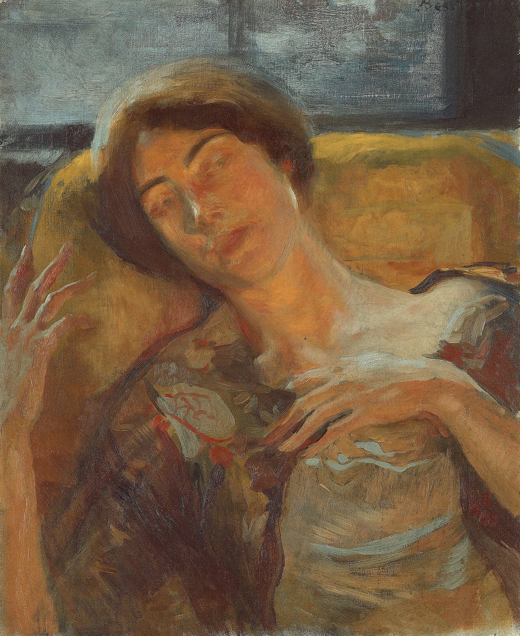 Głowa kobiety, ok. 1890 autorstwa Paul Albert Besnard