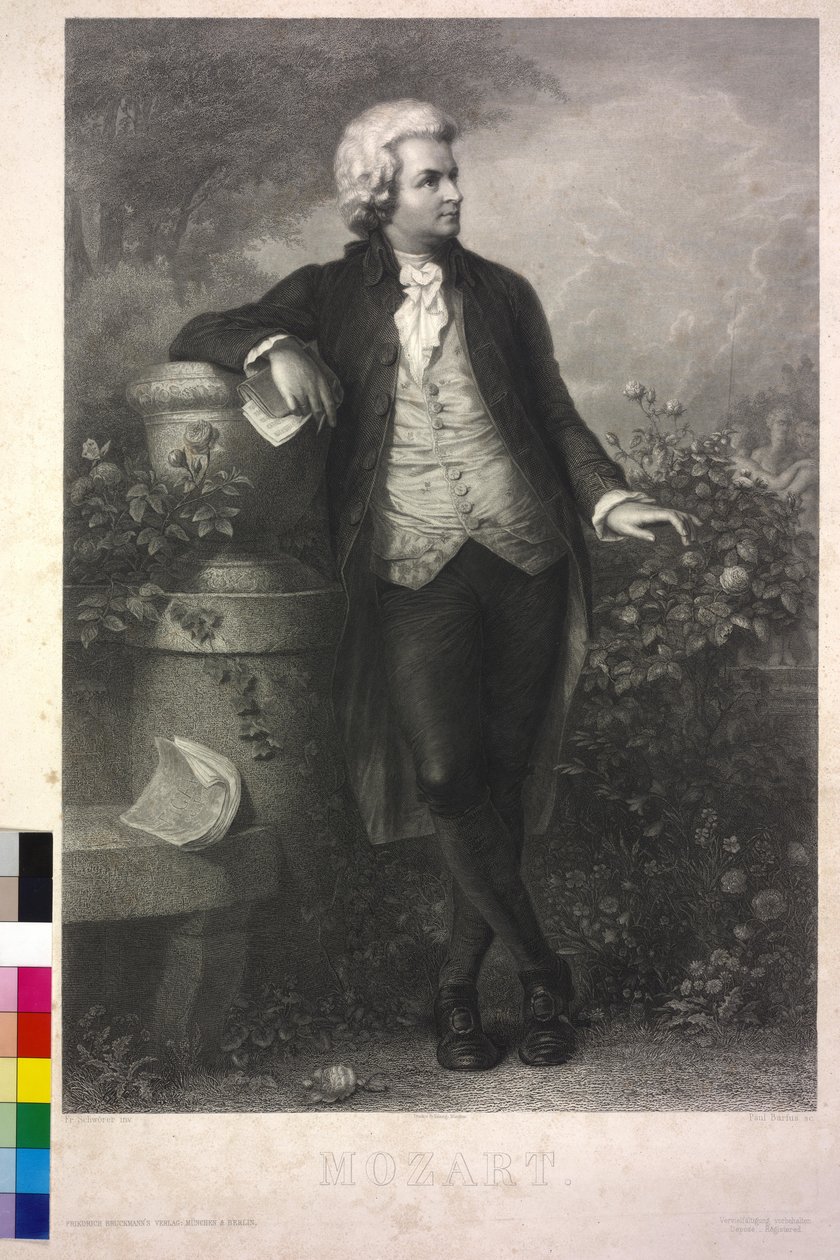 Mozart (akwaforta) autorstwa Paul Barfus