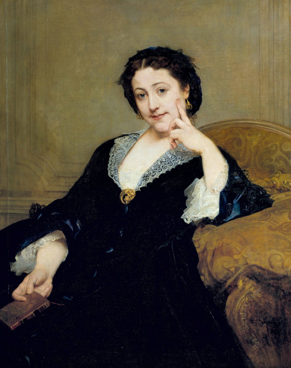 Portret Madeleine Brohan (1833-1900) z obrazu Komedii Francuskiej Paula Baudry (1828-1885) 1860 Nd. 1,06 x 0,84 m Paryż, musee d