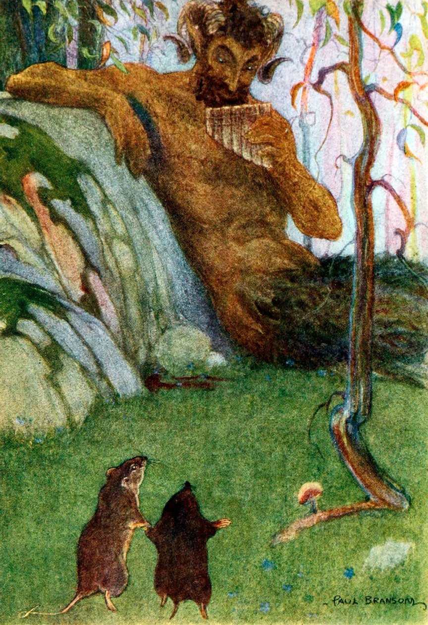 Dudziarz u Ostrej Bramy z Wiatru w wierzbach, wyd. 1913 kolorowa litografia, 1913. autorstwa Paul Bramson.