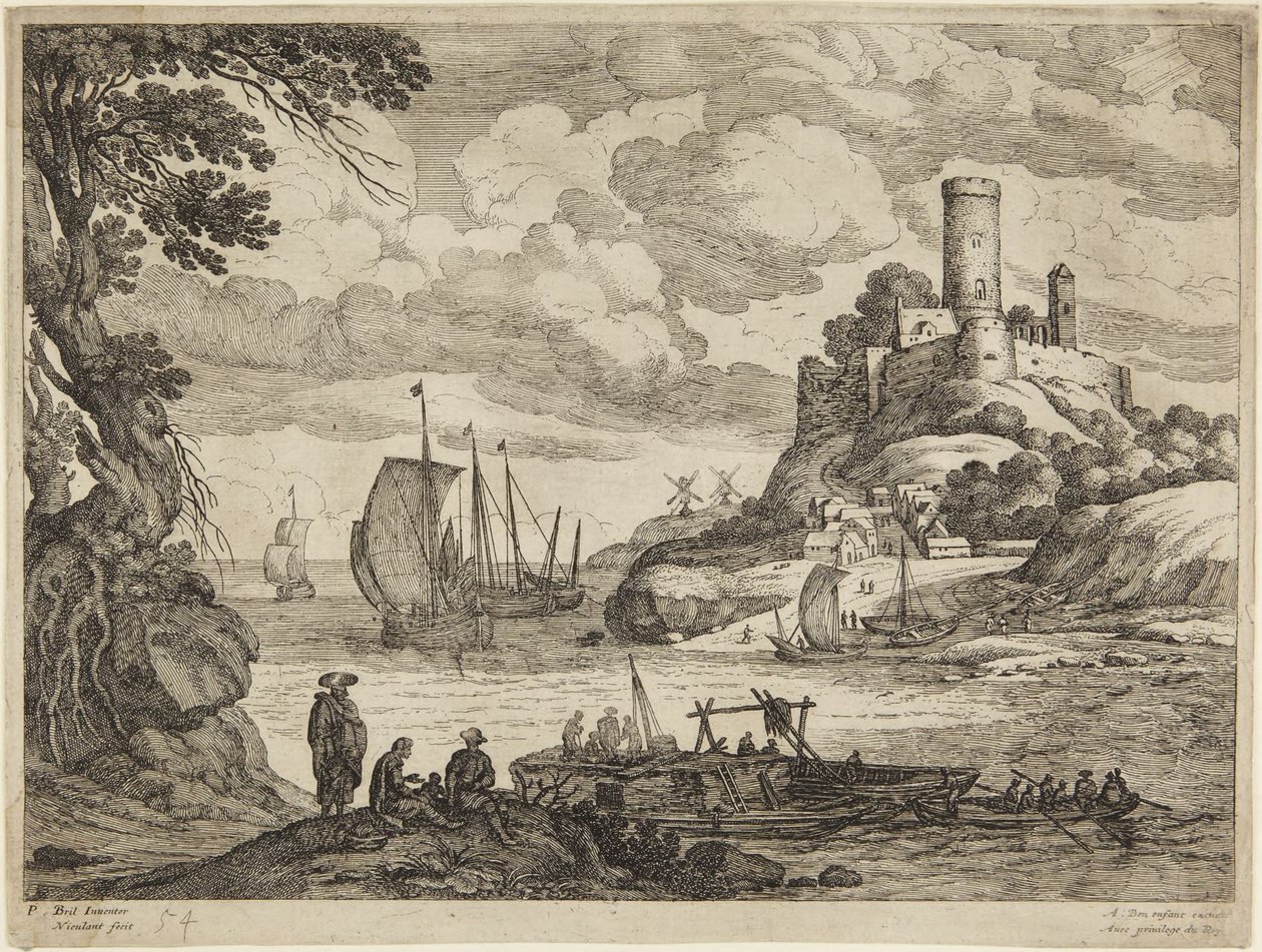 Scena portowa autorstwa Paul Bril