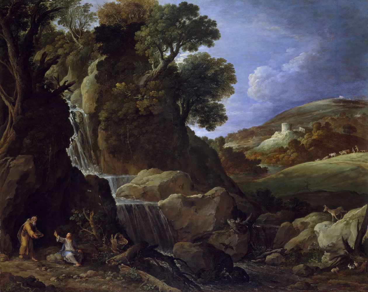 Chrystus kuszony na pustyni, 1626. autorstwa Paul Brill