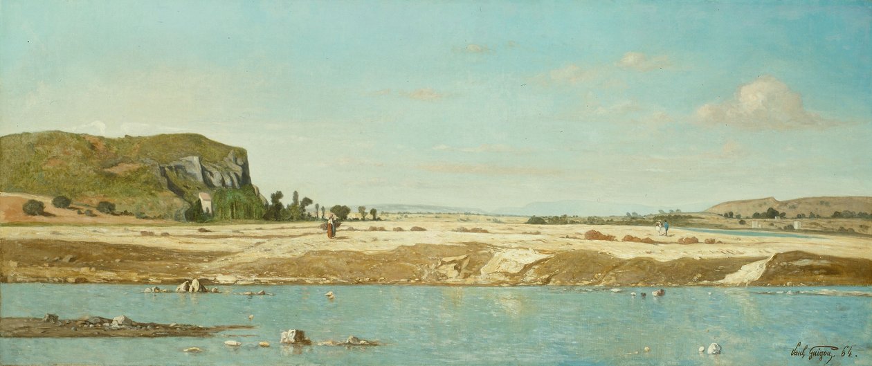 Brzegi rzeki Durance w Saint Paul autorstwa Paul Camille Guigou