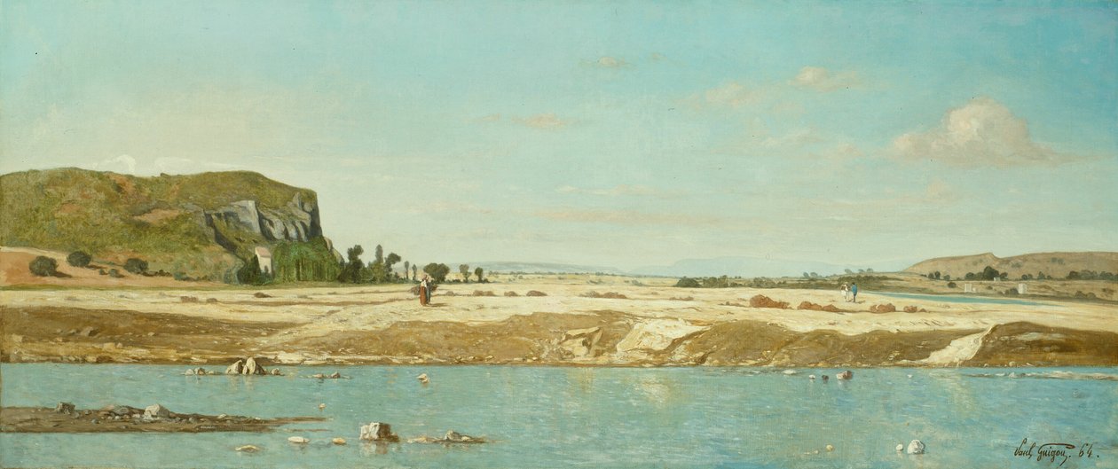 Brzegi rzeki Durance w Saint Paul autorstwa Paul Camille Guigou