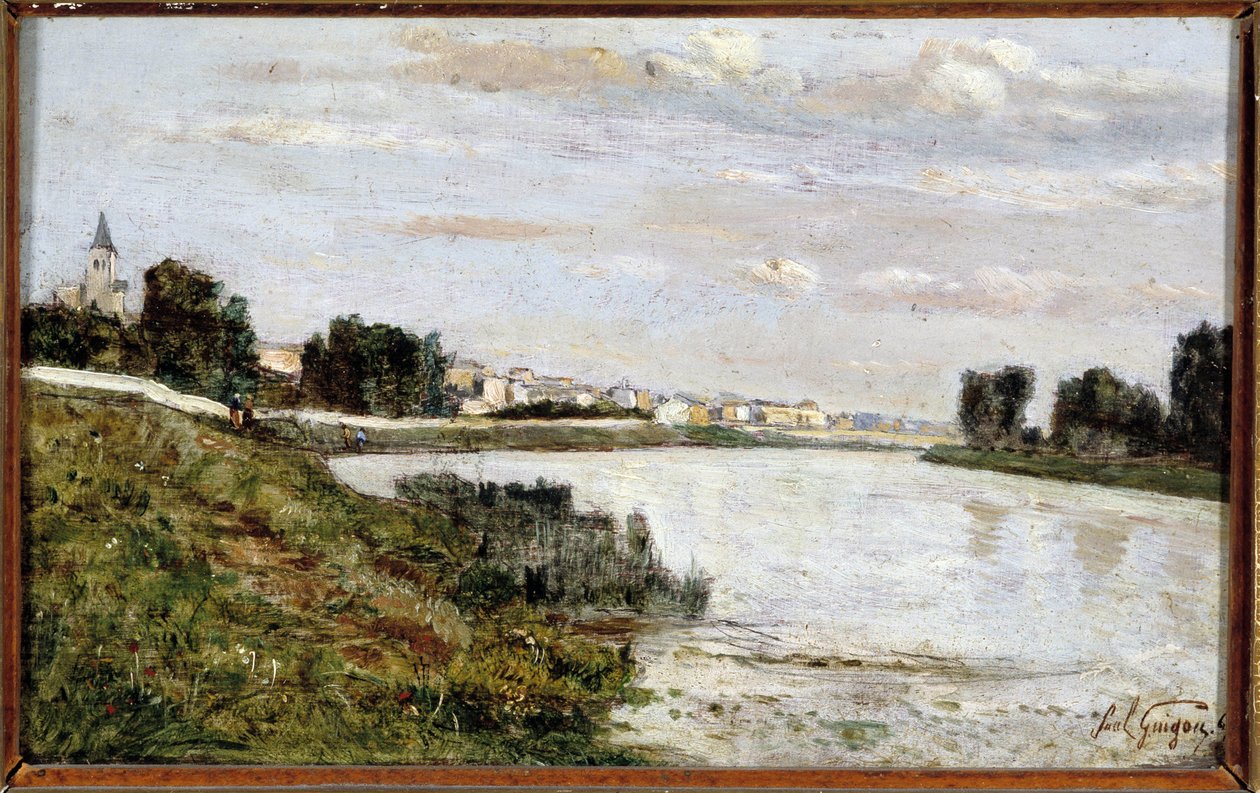 Widok na Triel (Triel sur Seine) autorstwa Paul Camille Guigou