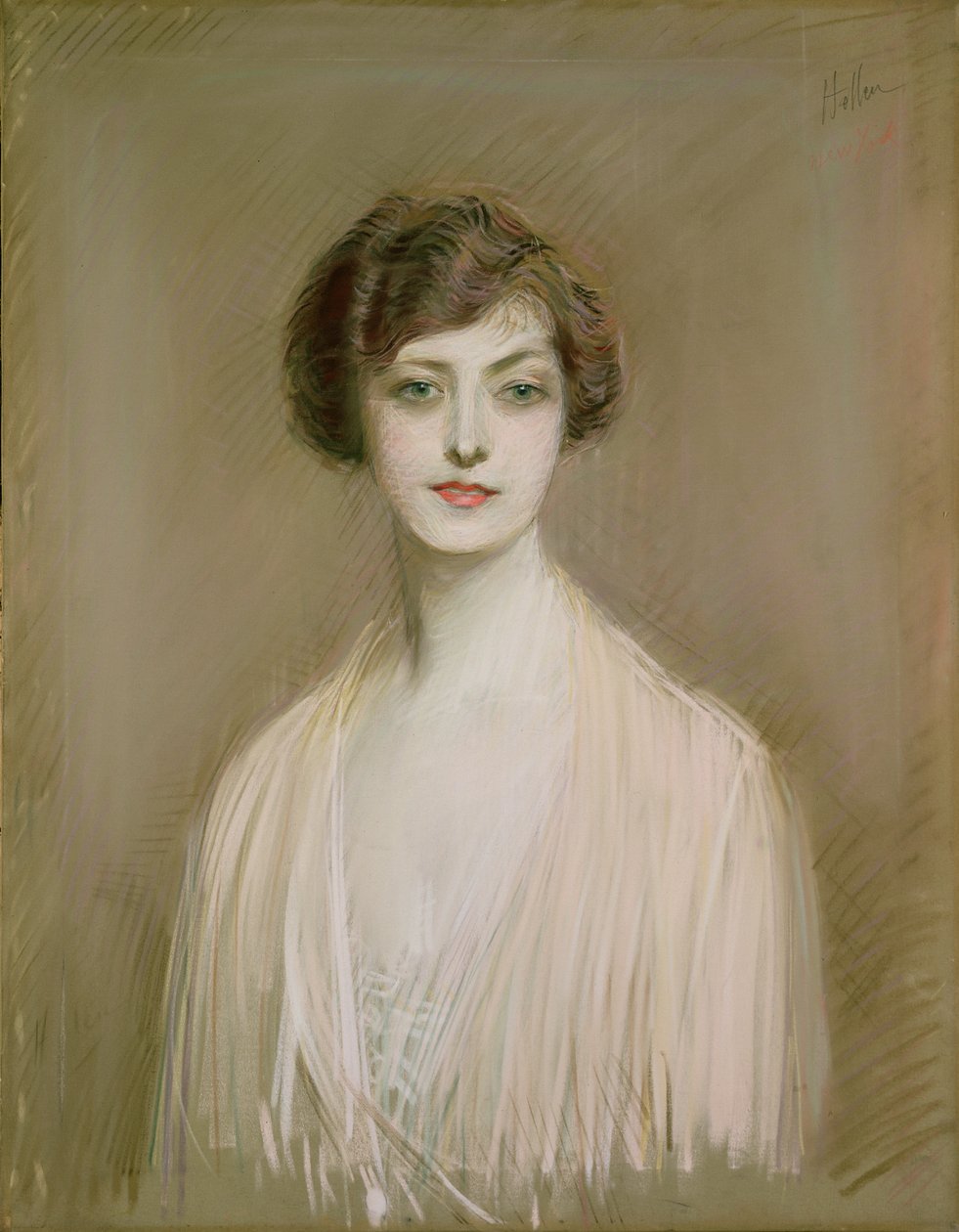 Amerykanin (pastel na płótnie) autorstwa Paul Cesar Helleu