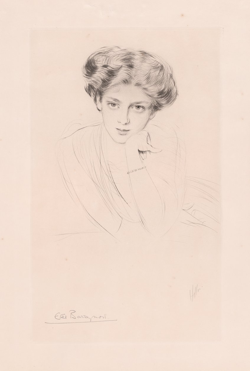 Ethel Barrymore autorstwa Paul Cesar Helleu
