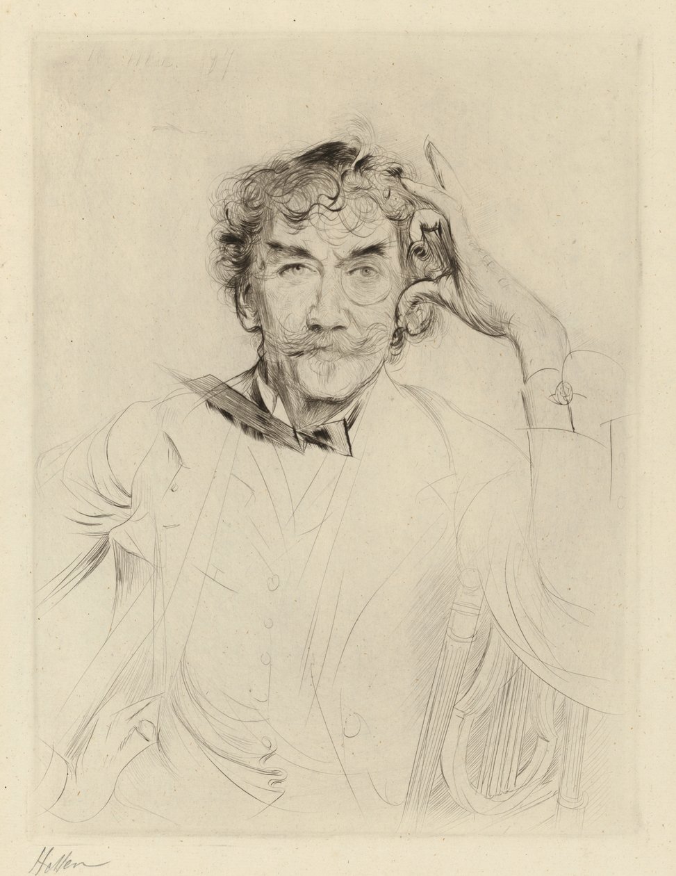 J. A. M. Whistler autorstwa Paul Cesar Helleu