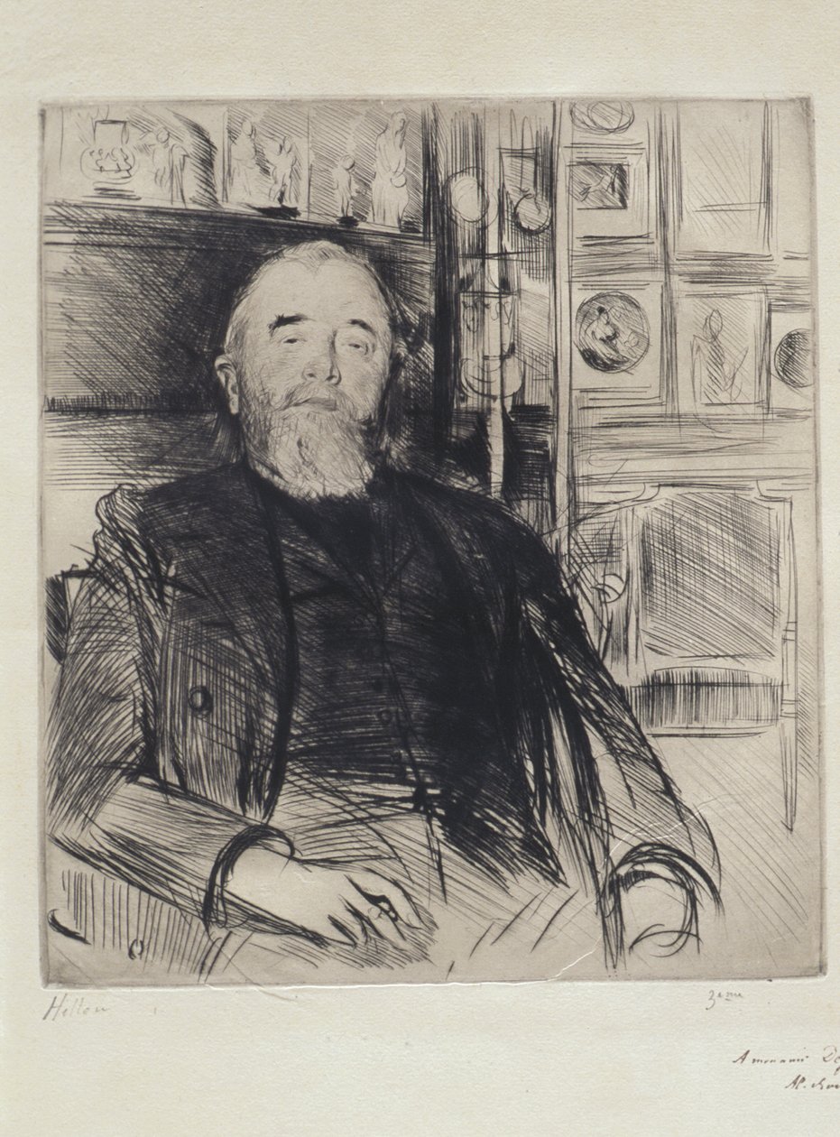 Porträt von Alexis Rouart autorstwa Paul Cesar Helleu