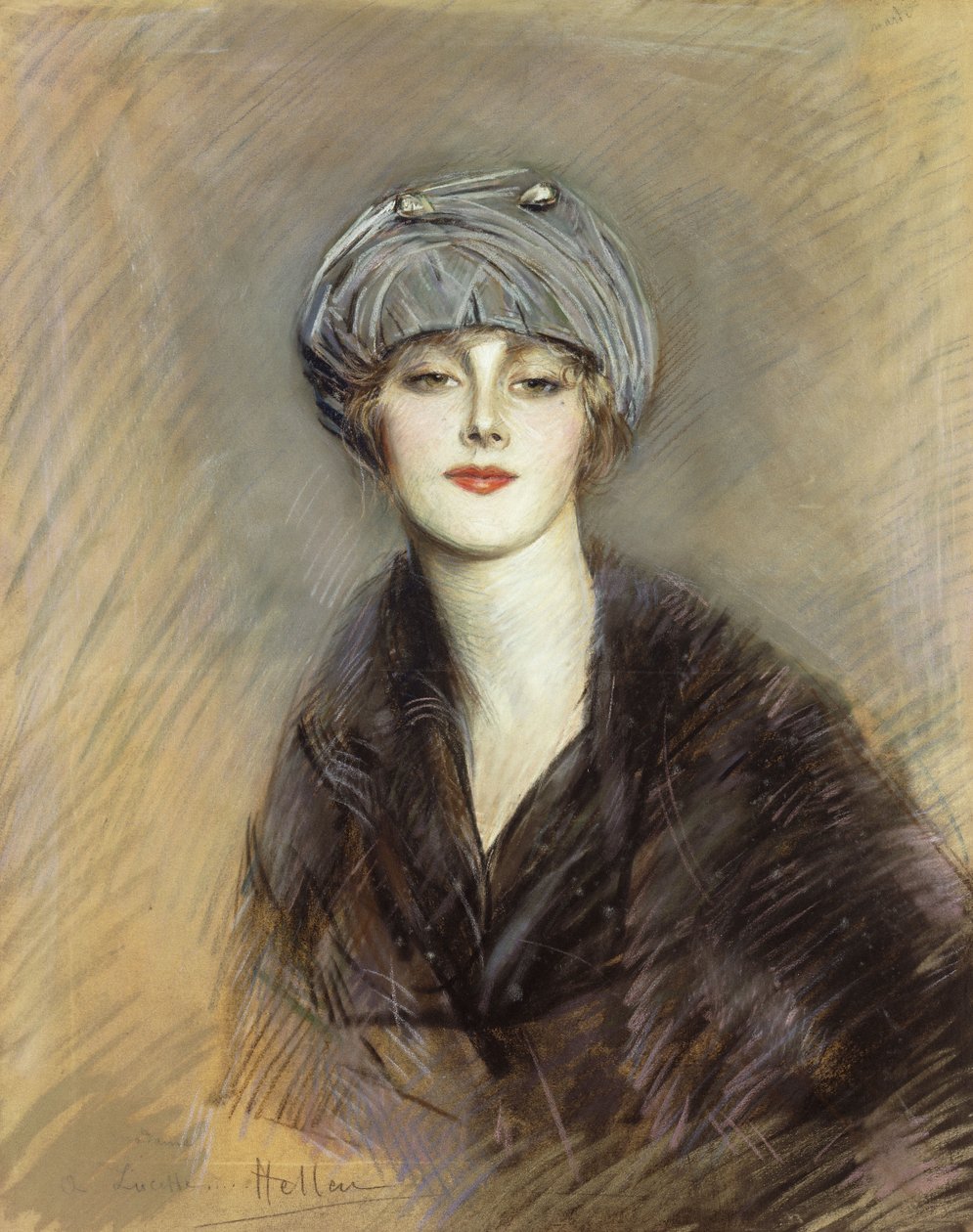 Portret Lucette, ok. 1913 autorstwa Paul Cesar Helleu