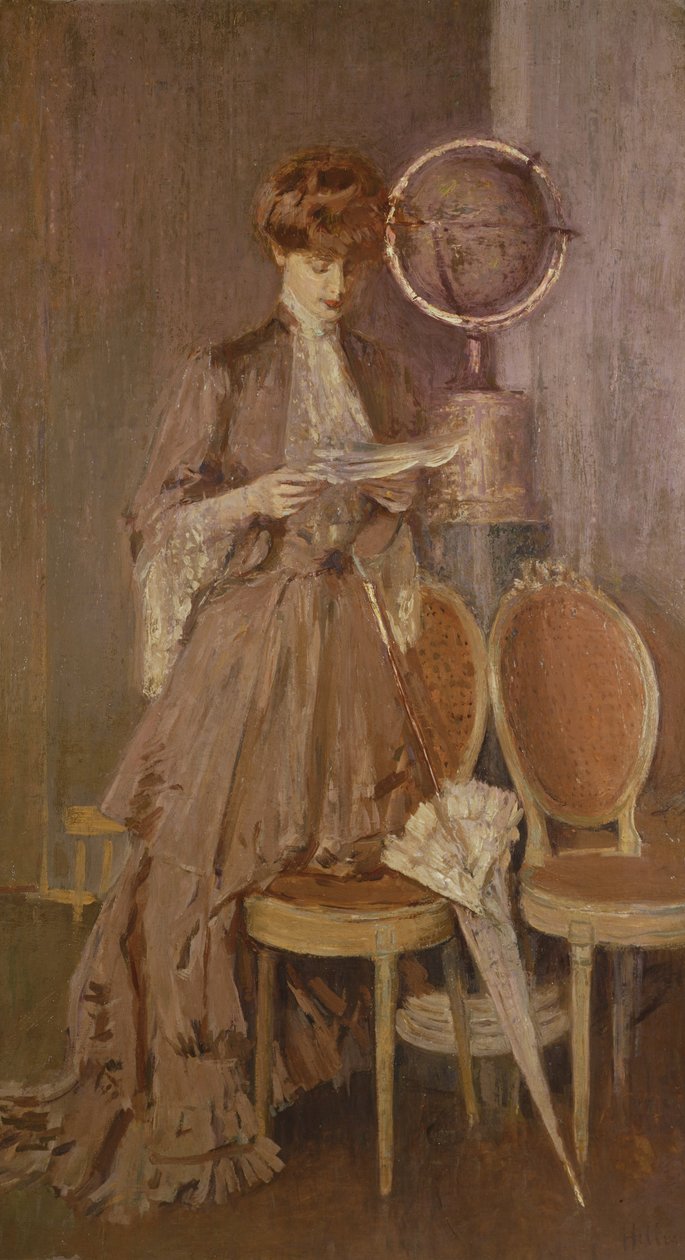 Portret pani Helleu czytającej list autorstwa Paul Cesar Helleu
