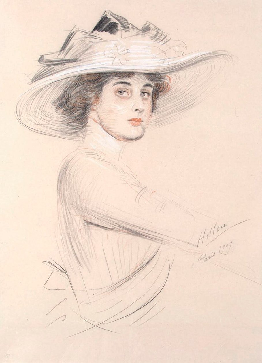 Portret kobiety, 1909. autorstwa Paul Cesar Helleu