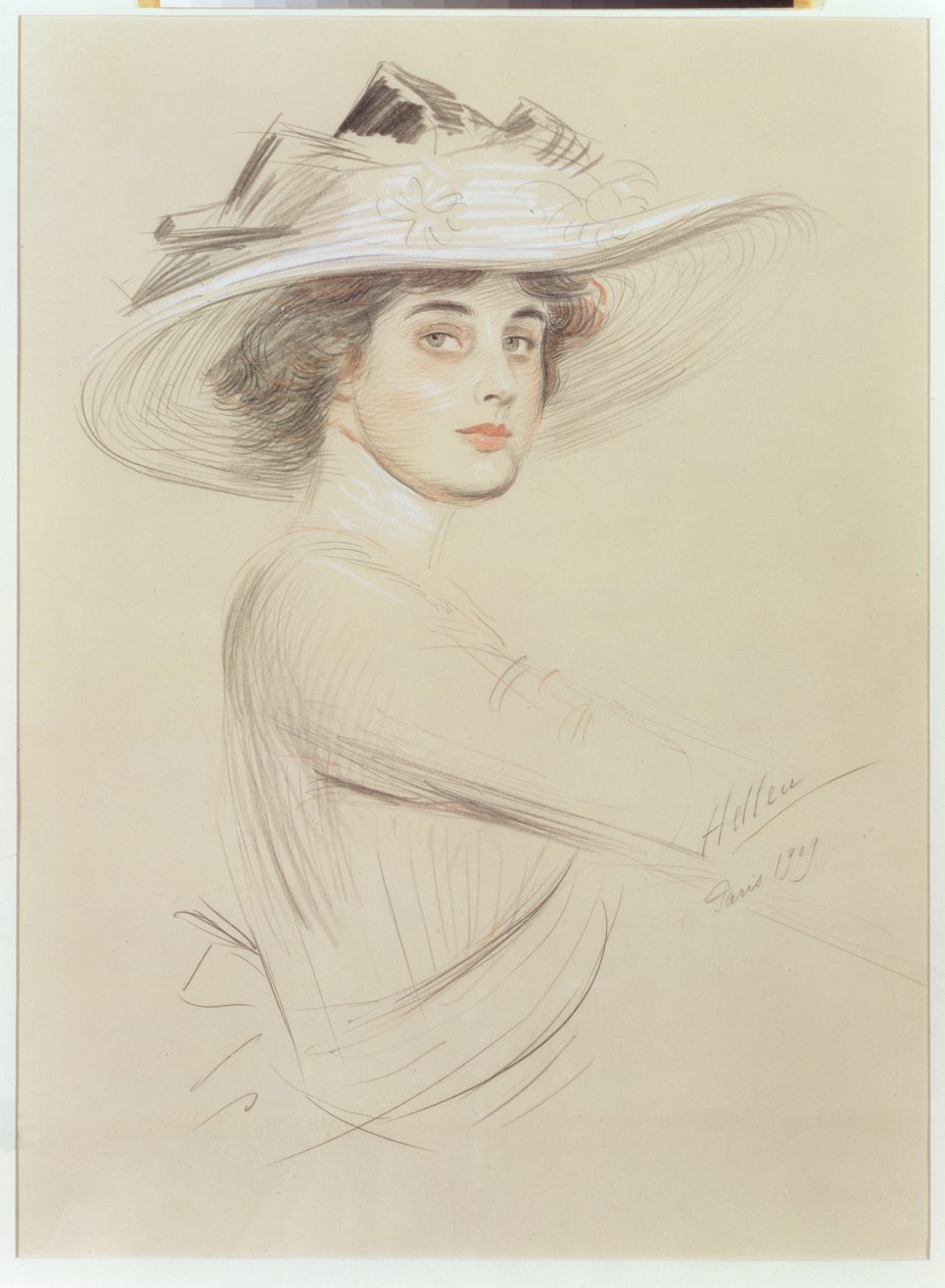 Portret kobiety, 1909 autorstwa Paul Cesar Helleu