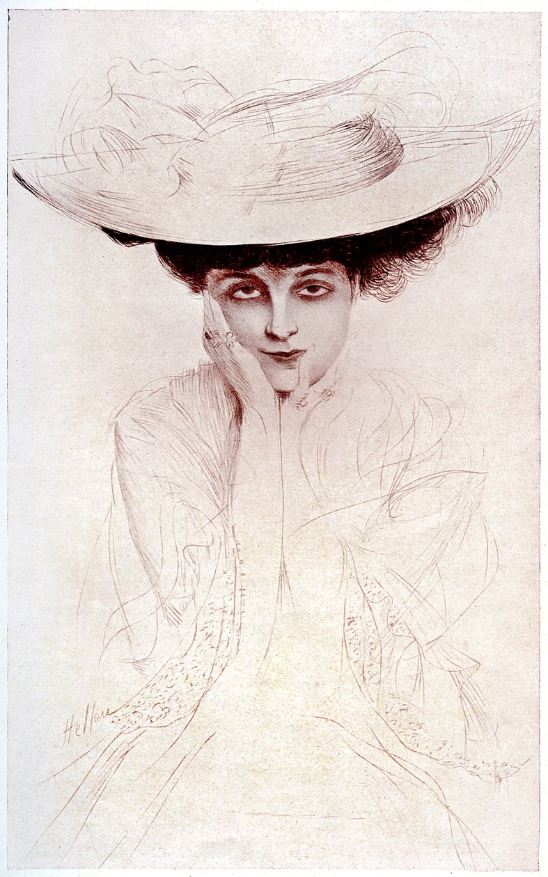 Portret hrabiny Noailles autorstwa Paul Cesar Helleu