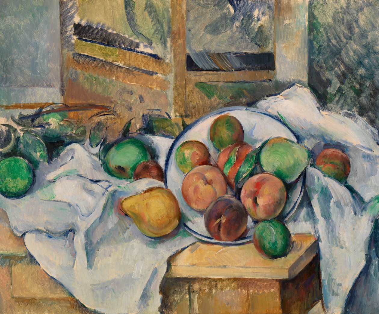 Narożnik stołu, ok. 1895 (olej na płótnie) autorstwa Paul Cézanne