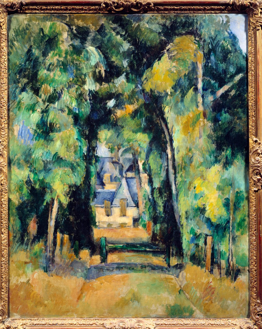 Allee do Chantilly. Obraz Paula Cezanne