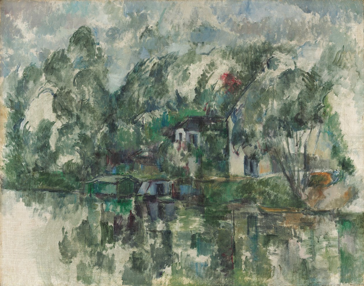 Na skraju wody, ok. 1930 r. 1890 (olej na płótnie) autorstwa Paul Cézanne