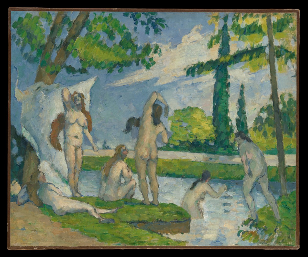 Kąpiący się autorstwa Paul Cézanne