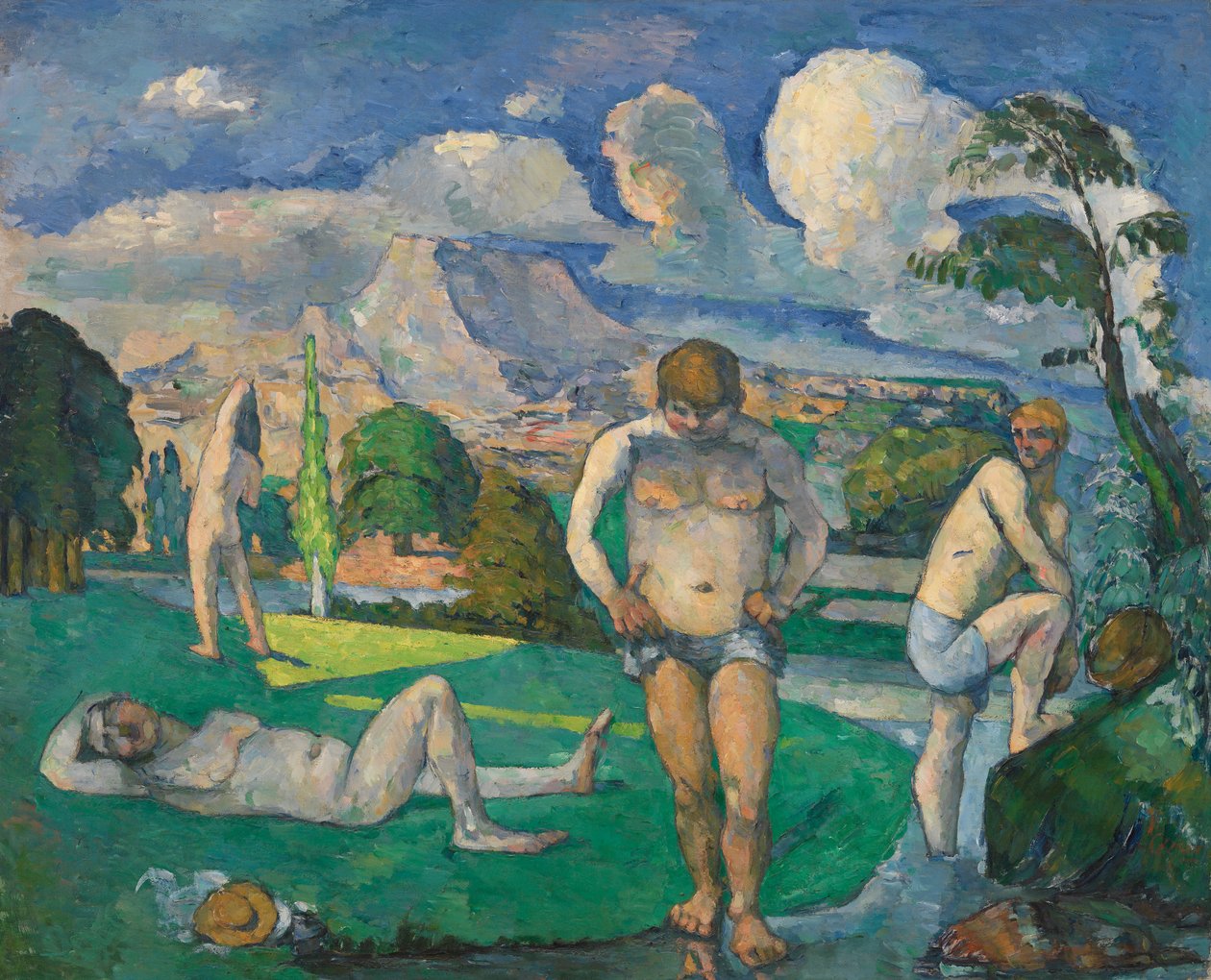 Kąpiący się w odpoczynku autorstwa Paul Cézanne