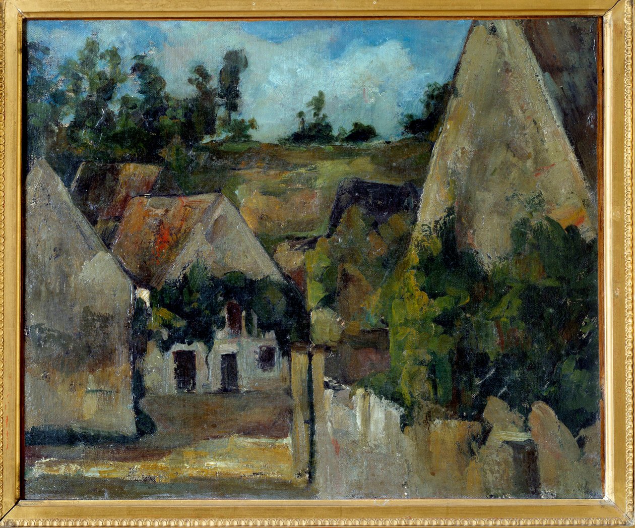 Skrzyżowanie Rue Remy w Auvers sur Oise (Auvers-sur-Oise) Obraz Paula Cezanne