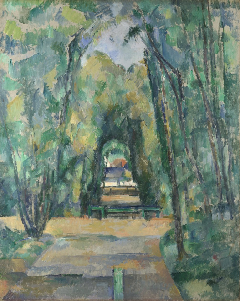 Cezanne, Paul (1839-1906) Avenue w Chantilly Olej na płótnie 1888 National Gallery, Londyn 82x66 autorstwa Paul Cézanne