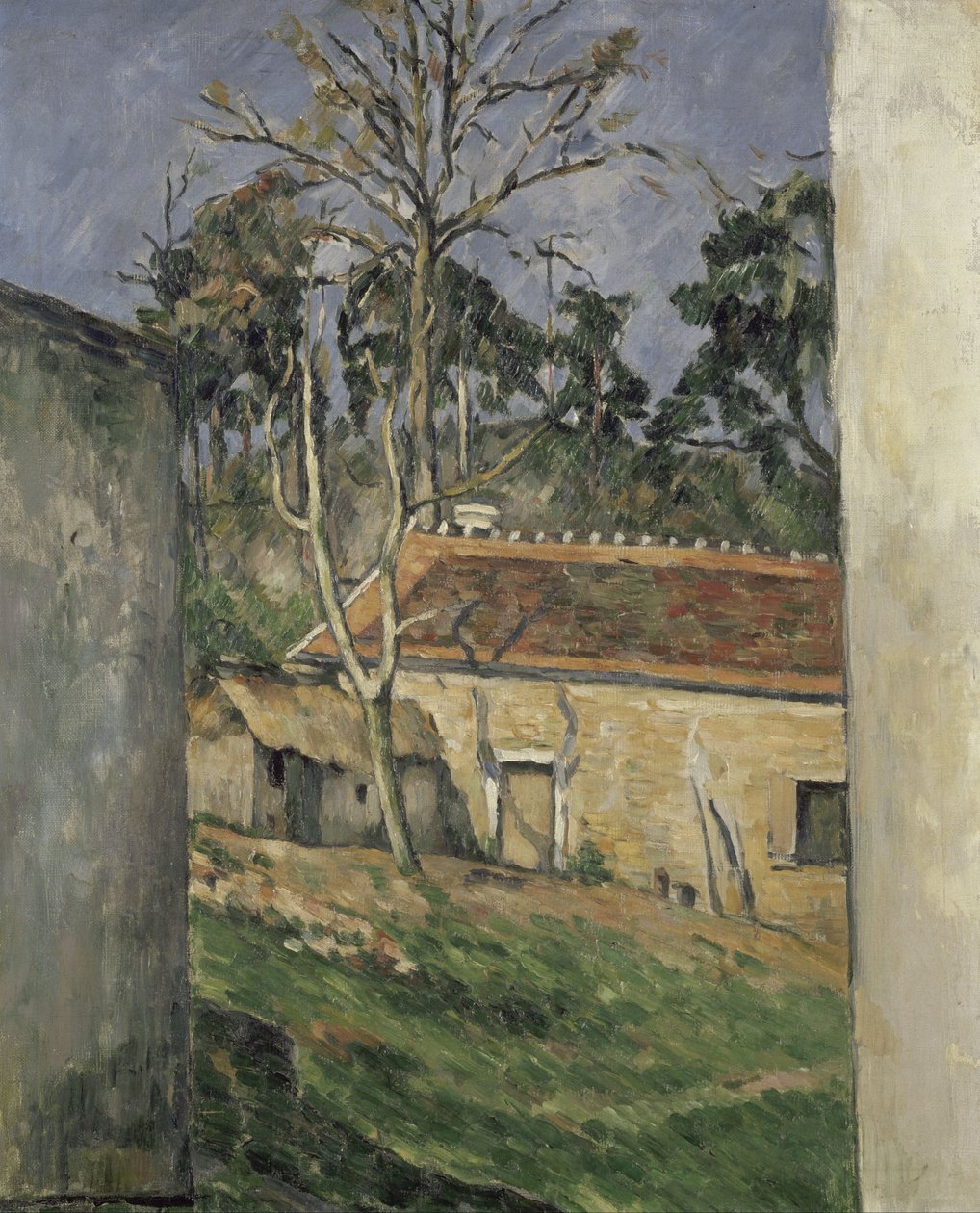 Dziedziniec gospodarstwa autorstwa Paul Cézanne