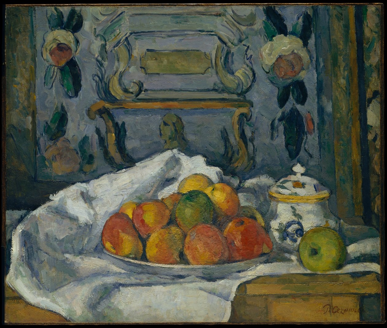 Talerz jabłek autorstwa Paul Cézanne