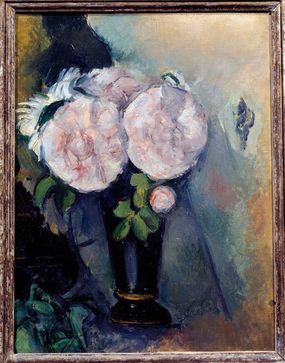 Kwiaty w niebieskim wazonie Obraz Paula Cezanne