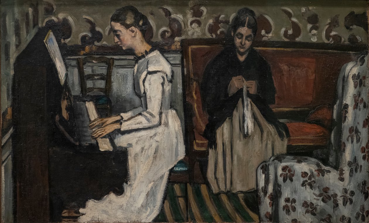 Dziewczyna przy fortepianie (Uwertura do „Tannhäuser”) autorstwa Paul Cézanne