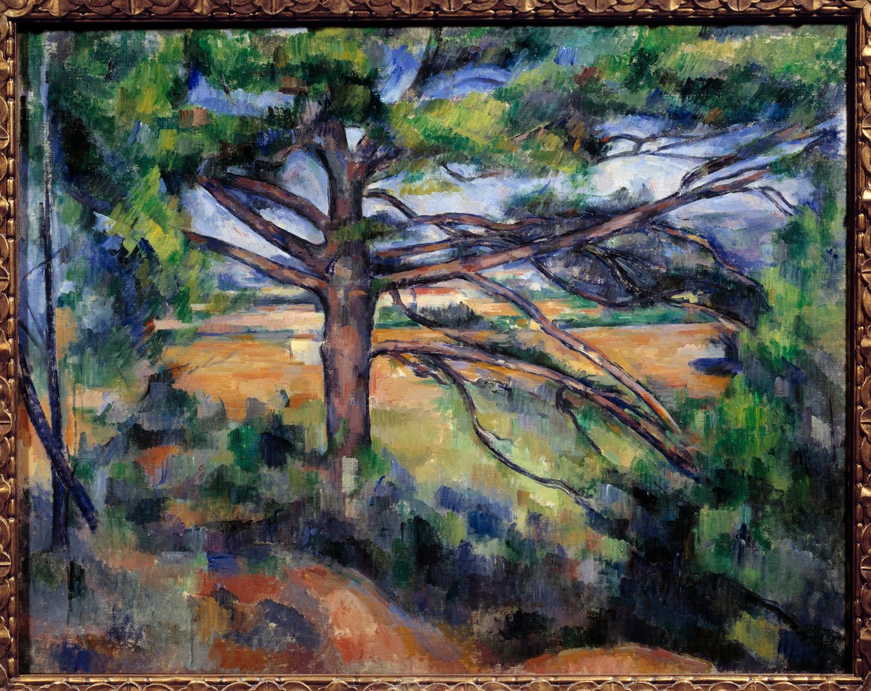 Wielka sosna w pobliżu Aix Obraz Paula Cezanne